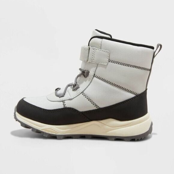 Cat & Jack Noah Winter Waterproof Gray Boots 13 - Picture 2 of 9